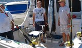 big fish caught from boat fishing in Fuerteventura