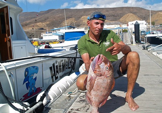 fresh catch from boat fishing trip in Fuerteventura