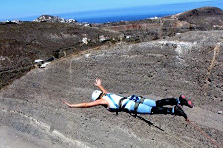 Gran Canaria bungee jumping - free fall