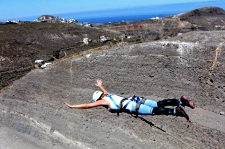 Gran Canaria bungee jumping - free fall