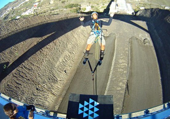 Gran Canaria bungee jumping from the bridge