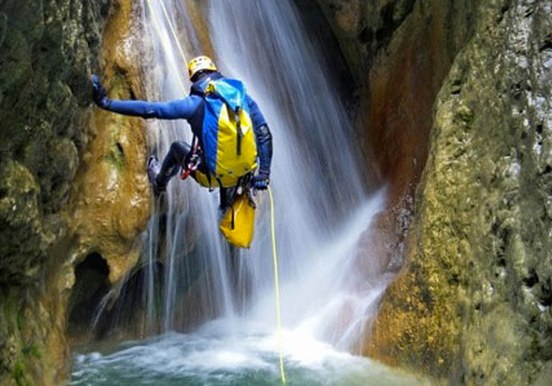 Gran Canaria canyoning - abseil waterfalls
