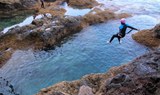 Gran Canaria coasteering jumping off water