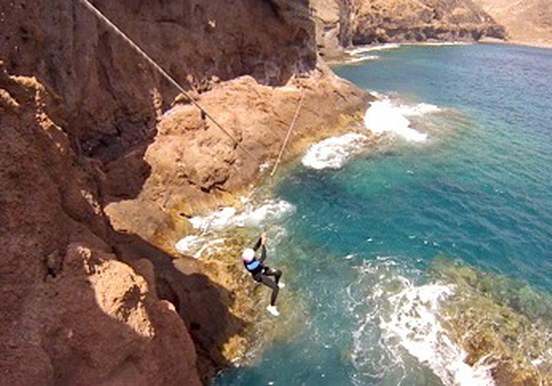 Gran Canaria coasteering zipline