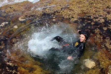 relaxing after Gran Canaria coasteering