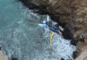 rope jumping in Gran Canaria cliff