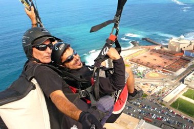 Tandem paragliding in Gran Canaria