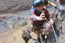 Ferrata climbing chains in Gran Canaria