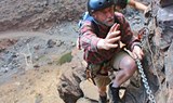 Ferrata climbing chains in Gran Canaria
