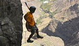 Ferrata in Gran Canaria high cliffs