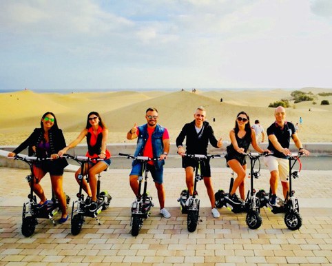 Maspalomas Electric Scooter Tour group