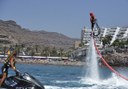 fly above water through flyboard