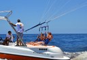 boat towing parasail