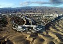 helicopter view of Gran Canaria sand dunes