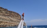flyboarding over water