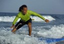 surfing the waves in Maspalomas