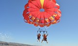parasailing over Gran Canaria coast