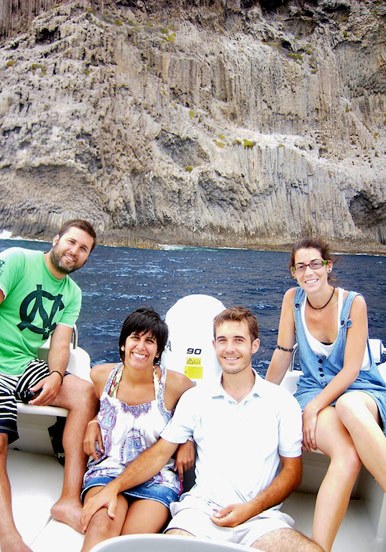 private charter boat in La Gomera