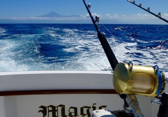 La Gomera fishing view of Teide afar.jpg