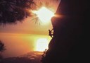 sunset rock climbing in La Palma