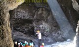 exploring caves in La Palma