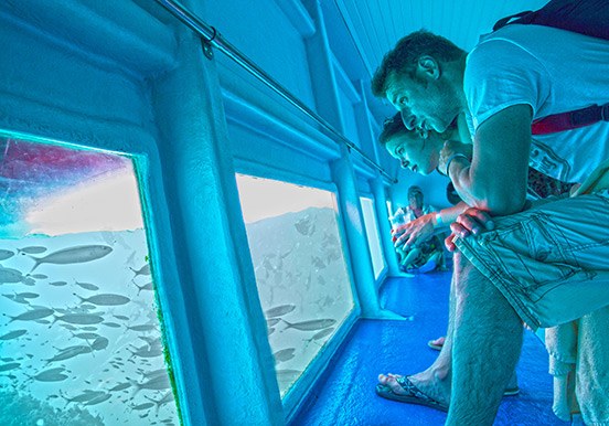 sail the Atlantic via glassbottom boat
