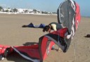 kitesurf in Lanzarote beach
