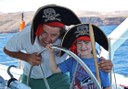Catamaran sailing with family in Lanzarote