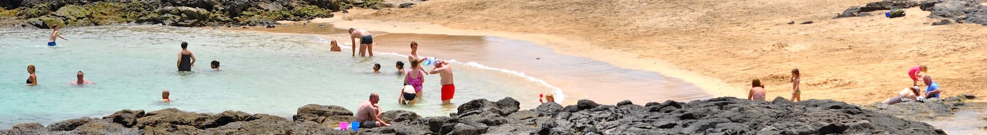 Costa Teguise beach in Lanzarote