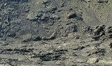 hiking on volcanic moon landscape in Lanzarote