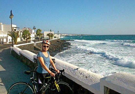road bike tour along Lanzarote coast
