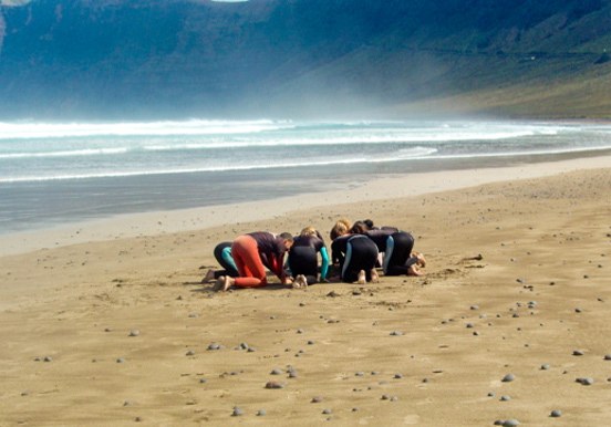 surfing lessons in Lanzarote