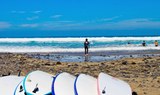 surf course in Lanzarote island