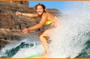 surf the waves in Lanzarote island