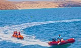speed and banana boat water adventure in Lanzarote