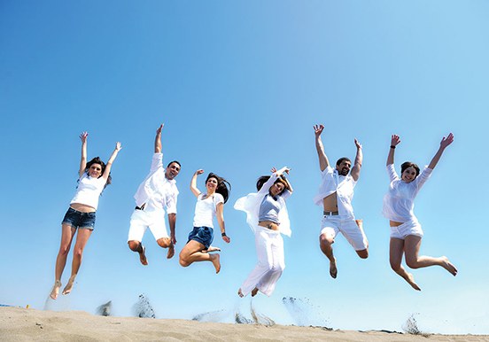 fun jump shot at Sand Dunes National Park in Corralejo