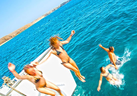 jump off the catamaran and enjoy Lobos waters