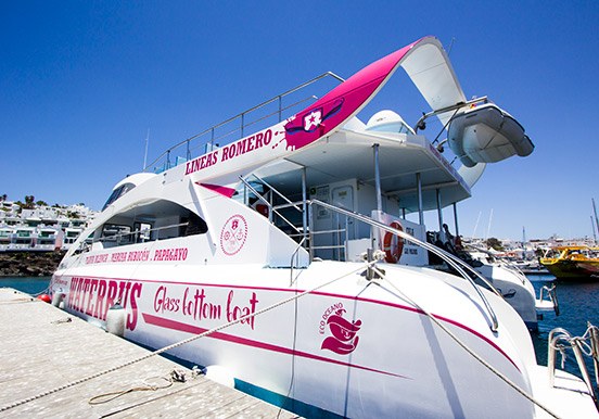 glass bottom waterbus to Papagayo beach