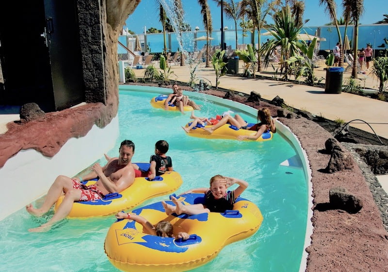 Floating on a lazy river Aqualava waterpark.jpg