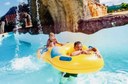 Kids under the waterfall Aqualava waterpark.jpg