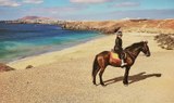 View of Playa Papagayo from horseback in Lanzarote.jpg