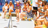 open bar on Papagayo sailboat