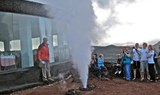 Jeep safari tour in Lanzarote - volcanic steam