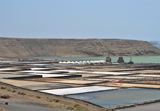 salt plains in Las Salinas de Janubio