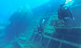 discover wrecks underwater via diving in Lanzarote