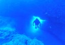 dive through underwater holes in Lanzarote