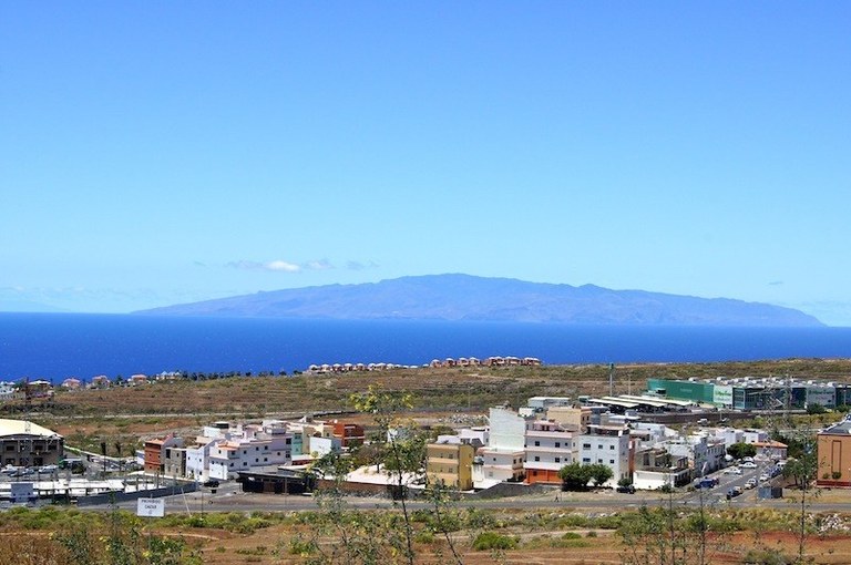 O-View of La Gomera island from Plaza Antonio Moreira Bua- Adeje- Tenerife..jpg