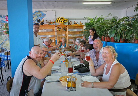 Lunch at a restaurant in Anaga hiking tour