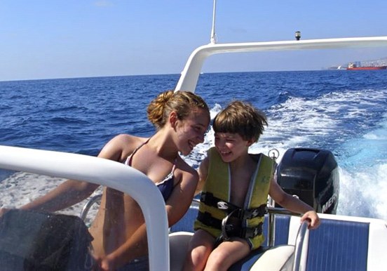 water taxi boat adventure along Tenerife coast