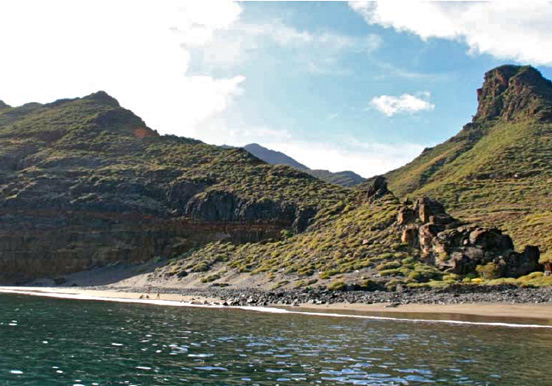 water taxi boat ride along Tenerife coast